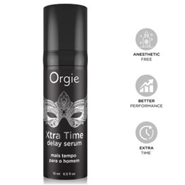 ORGIE - XTRA TIME SILICONE DELAY SERUM ANESTHETIC FREE 15 ML - D-246767 - Teknashop Ltd