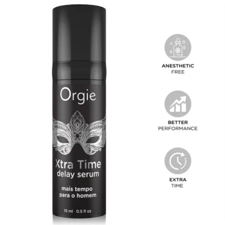 ORGIE - XTRA TIME SILICONE DELAY SERUM ANESTHETIC FREE 15 ML - D-246767 - Teknashop Ltd
