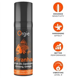 ORGIE - PIRANHA POWER CREAM FOR HIM 15 ML - D-246760 - Teknashop Ltd
