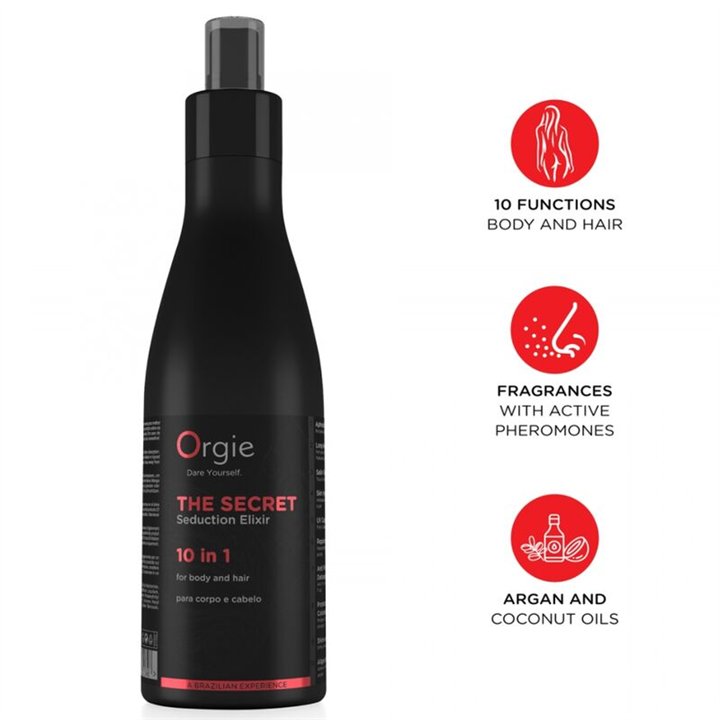 ORGIE - THE SECRET SEDUCTION ELIXIR 10 IN 1 BODY AND HAIR LOTION 200 ML - D-246795 - Teknashop Ltd