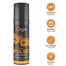 ORGIE - PULSE KISSABLE PULSING SENSATION INTIMATE GEL 15 ML - D-246741 - Teknashop Ltd