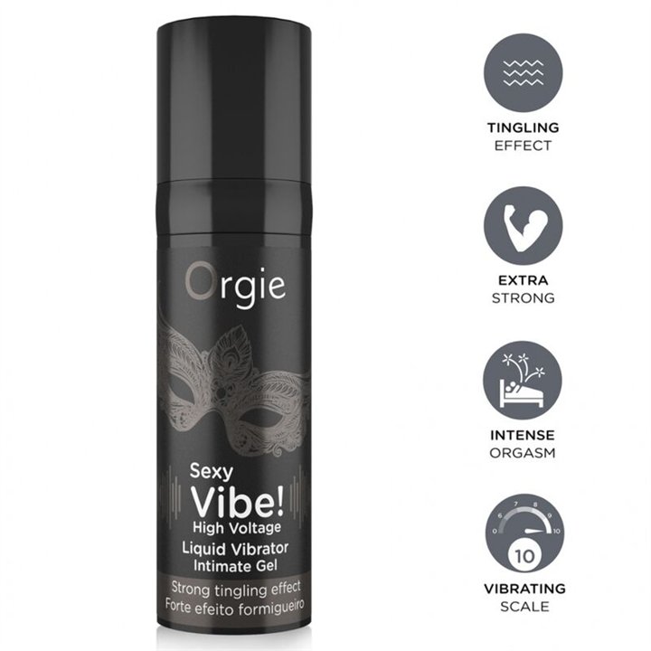 ORGIE - SEXY VIBE! HIGH VOLTAGE EXTRA STRONG LIQUID VIBRATOR 15 ML - D-246747 - Teknashop Ltd