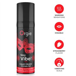 ORGIE - SEXY VIBE! HOT WARMING LIQUID VIBRATOR 15 ML - D-246749 - Teknashop Ltd