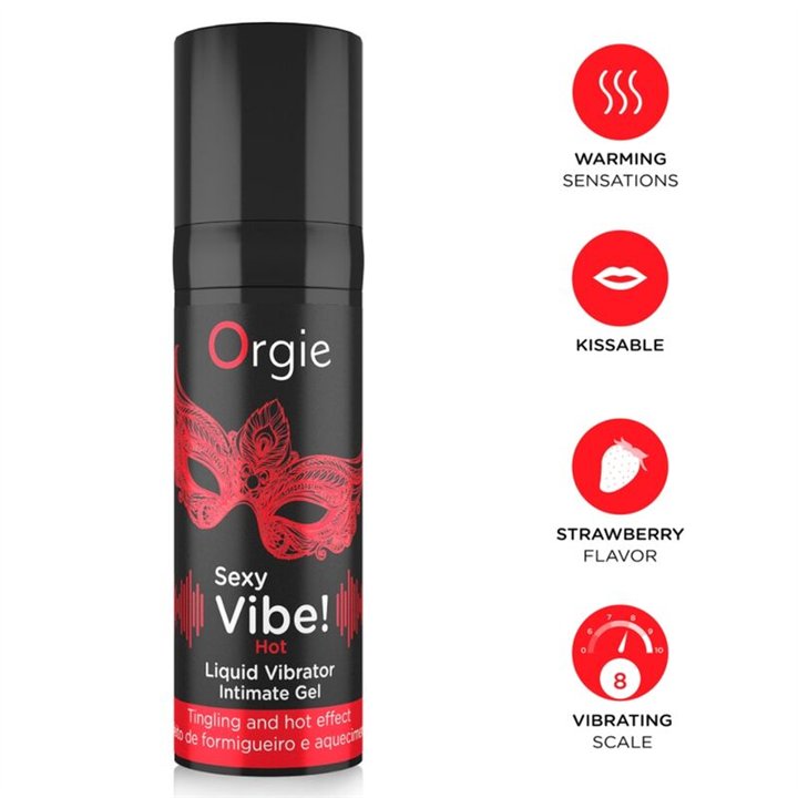 ORGIE - SEXY VIBE! HOT WARMING LIQUID VIBRATOR 15 ML - D-246749 - Teknashop Ltd