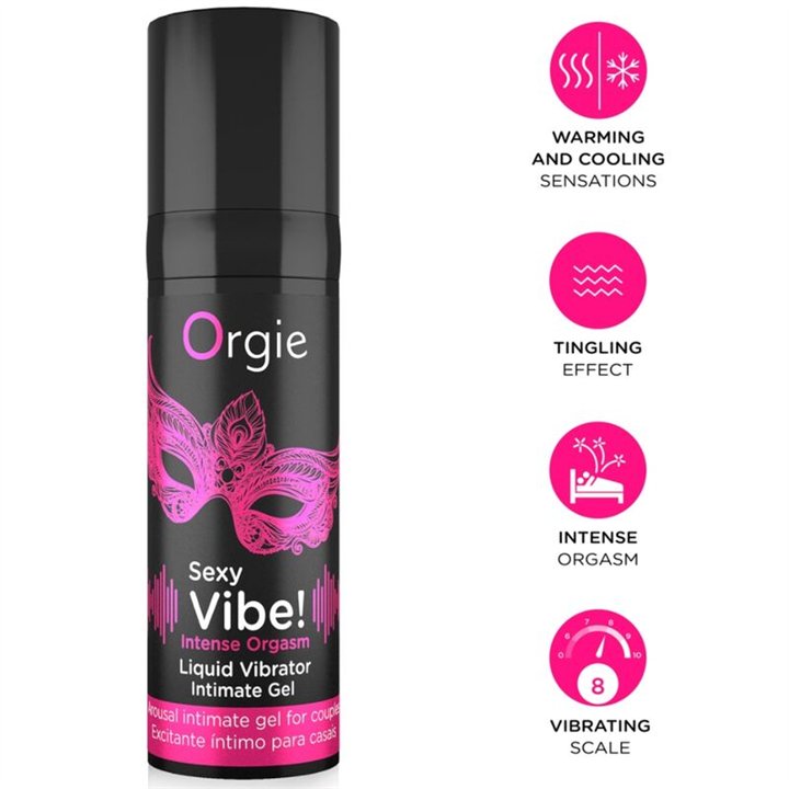 ORGIE - SEXY VIBE! INTENSE ORGASM MULTIPLE SENSATIONS INTIMATE GEL 15 ML - D-246750 - Teknashop Ltd