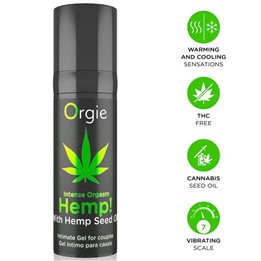 ORGIE - HEMP! INTENSE ORGASM MULTIPLE SENSATIONS INTIMATE GEL 15 ML - D-246751 - Teknashop Ltd