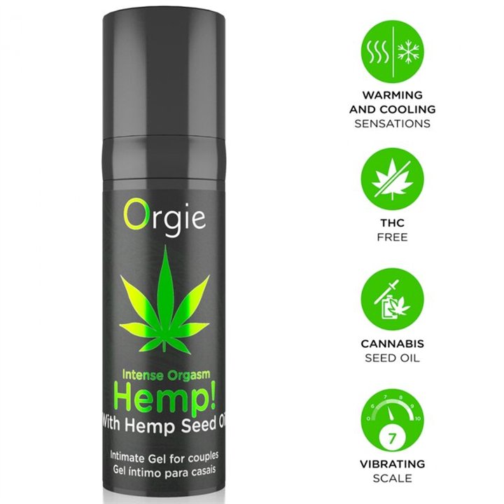 ORGIE - HEMP! INTENSE ORGASM MULTIPLE SENSATIONS INTIMATE GEL 15 ML - D-246751 - Teknashop Ltd