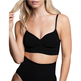 BYE-BRA - MEDIUM CONTROL BRA SEAMLESS BLACK SIZE S - D-227901 - Teknashop Ltd