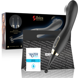 IBIZA - INTERCHANGEABLE CLITORAL STIMULATOR AND PULSATION G SPOT VIBRATOR - D-230879 - Teknashop Ltd
