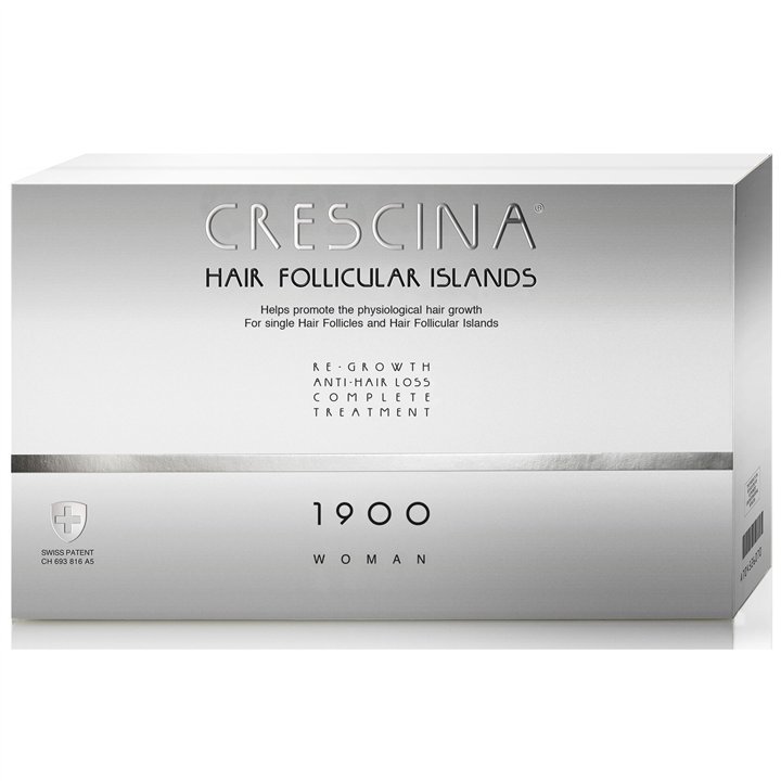 Labo Cosprophar Suisse,  Crescina Follicular Islands 1900, For Growth Stimulation, Ampoules Treatment Serum, For Scalp, For Wome