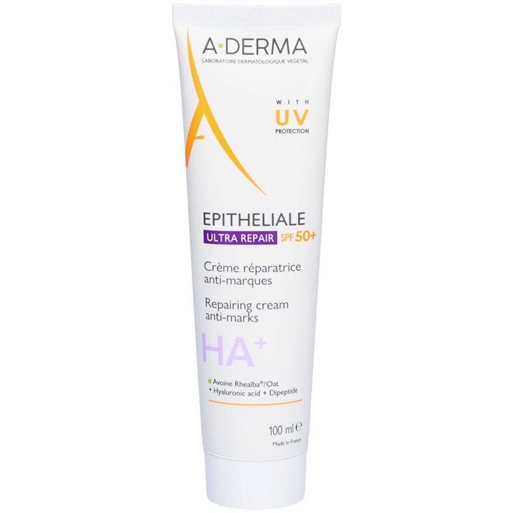 A-Derma, Epitheliale Ultra Repair, Paraben, Repair, Daily, Cream, For Face & Body, SPF 50+, 100 ml - Teknashop Ltd
