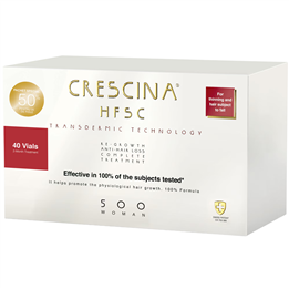 Labo Cosprophar Suisse, Crescina, Transdermic HFSC 500, For Growth Stimulation, Ampoules Treatment Serum, For Scalp, For Women, 