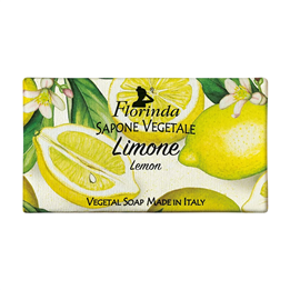 Florinda, Limone, Vegan, Cleansing & Softening, Citrus, Scented Soap Bar, Face & Body, 100 g