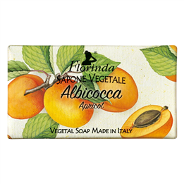 Florinda, Apricot, Vegan, Cleansing & Hydrating, Fruity, Scented Soap Bar, 100 g
