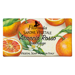 Florinda, Red Orange, Vegan, Hydrating, Scented Soap Bar, Body, 100 g