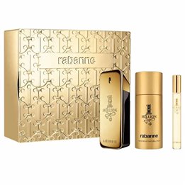  Paco Rabanne 1 Million Eau De Toilette Spray 100ml Set 3 Pieces - man