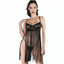CHILIROSE - CR 4496 BABYDOLL BLACK L/XL - D-238836