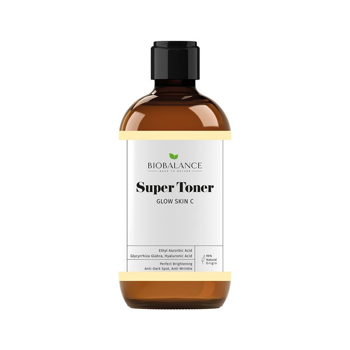 Bio Balance, Super Toner Glow Skin C, Brightening & Anti-Wrinkle, Tonic Lotion, For Face, 250 ml - Teknashop Ltd