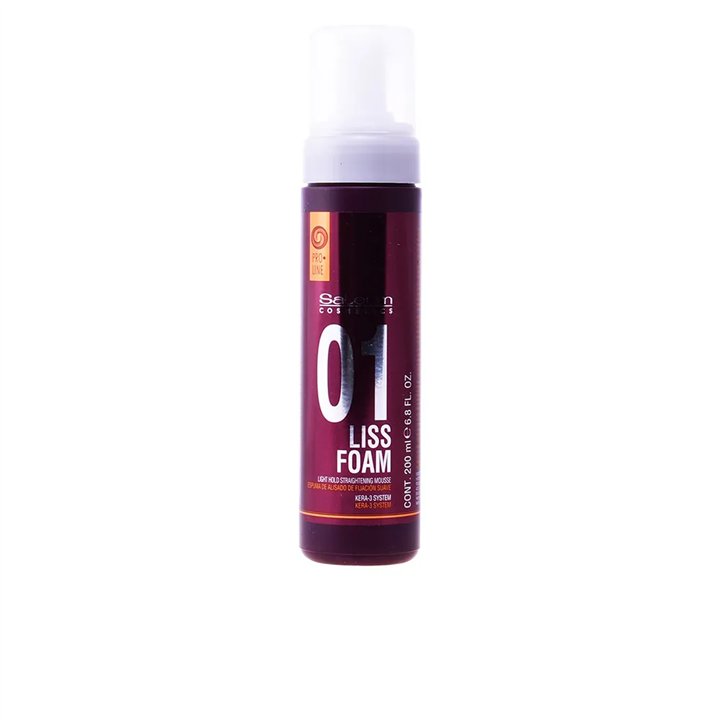 Salerm Cosmetics Liss Foam Light Hold Straightening Mousse 200ml  - unisex - Teknashop Ltd