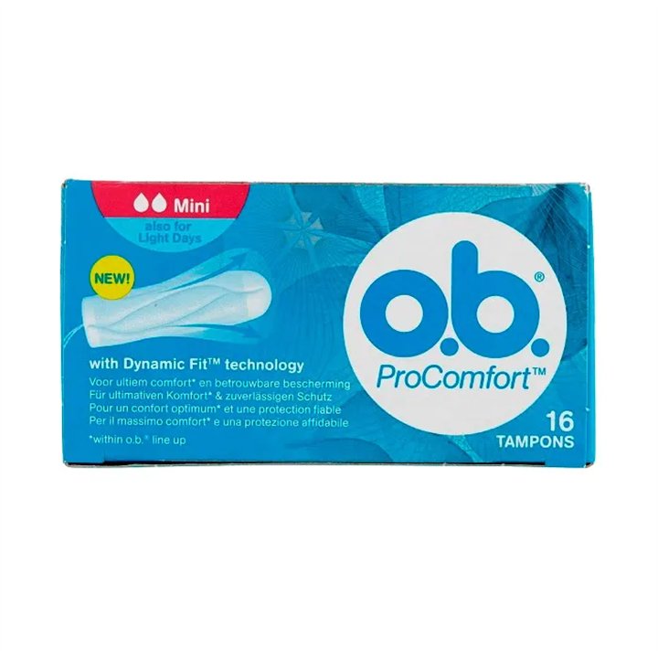 O.B. Procomfort 16 Tampons Mini - unisex - Teknashop Ltd