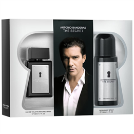 Set Antonio Banderas: The Secret, Eau De Toilette, For Men, 50 ml + The Secret, Anti-Perspirant, Deodorant Spray, For Men, 150 m