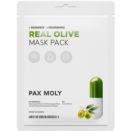 PaxMoly, Real Olive, Radiance, Sheet Mask, For Face, 25 ml