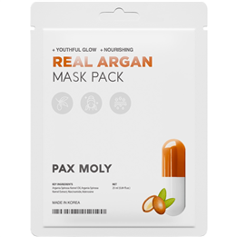 PaxMoly, Real Argan, Hydrating & Moisturising, Sheet Mask, Face, Day & Night, 25 ml