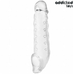 ADDICTED TOYS - TRANSPARENT PENIS EXTENSON SIZE S 23 CM - D-242852 - Teknashop Ltd