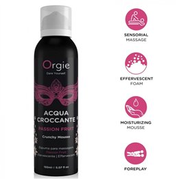 ORGIE - ACQUA CROCCANTE PASSION FRUIT CRUNCHY MASSAGE MOUSSE 150 ML - D-246790 - Teknashop Ltd