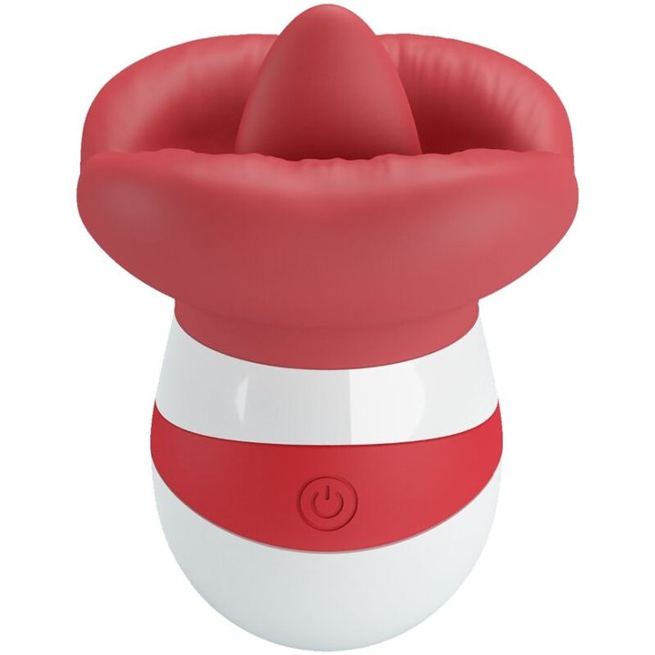 PRETTY LOVE - MINA TONGUE STIMULATOR LIGHT RED - D-238734 - Teknashop Ltd
