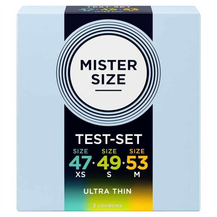 MISTER SIZE - PACK SAMPLE CONDOM SIZE 47-49-53 MM (3 UNITS) - D-242290 - Teknashop Ltd