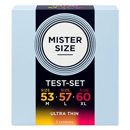 MISTER SIZE - SAMPLE PACK CONDOMS SIZE 53-57-60 MM (3 UNITS) - D-242291 - Teknashop Ltd