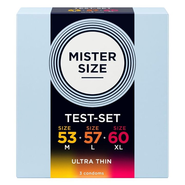 MISTER SIZE - SAMPLE PACK CONDOMS SIZE 53-57-60 MM (3 UNITS) - D-242291 - Teknashop Ltd