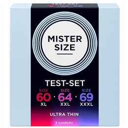 MISTER SIZE - SAMPLE PACK CONDOMS SIZE 60-64-69 MM (3 UNITS) - D-242292