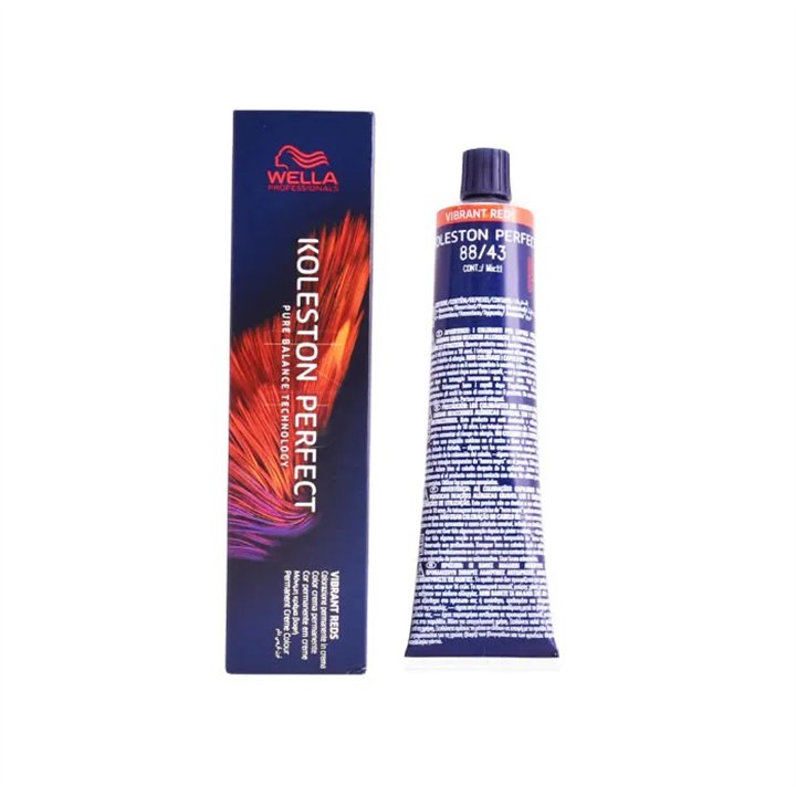 Wella Koleston Perfect Me+ 88/43 Vibrant Reds 60ml - unisex - Teknashop Ltd