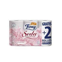 Foxy Silk Toilet Paper 3 Layers 4 + 2 Rolls - unisex - Teknashop Ltd