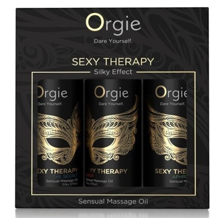 ORGIE - SEXY THERAPY MINI SIZE COLLECTION SENSUAL MASSAGE OILS 3 X 30 ML - D-246781 - Teknashop Ltd