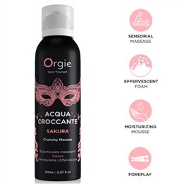 ORGIE - ACQUA CROCCANTE SAKURA CRUNCHY MASSAGE MOUSSE 150 ML - D-246792 - Teknashop Ltd