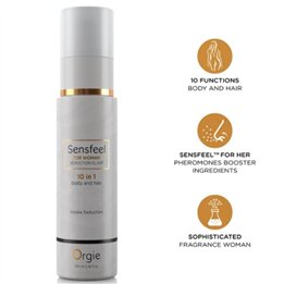 ORGIE - SENSFEEL FOR WOMAN SEDUCTION ELIXIR 10 IN 1 BODY AND HAIR 100 ML - D-246800 - Teknashop Ltd