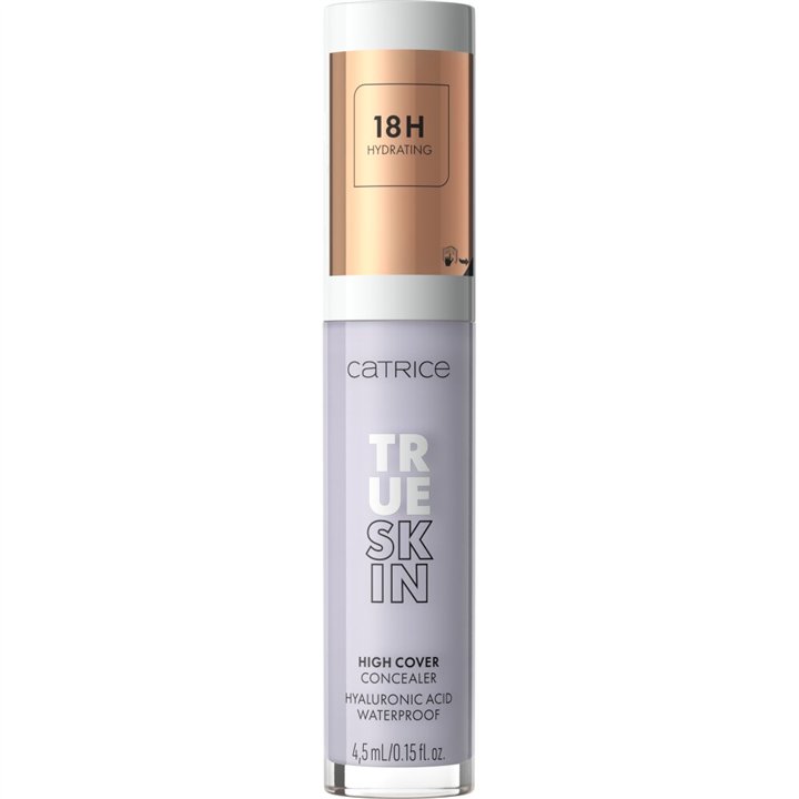 Catrice, True Skin, Hyaluronic Acid, Waterproof, High Coverage, Liquid Concealer, 400, CC Lavender, 4.5 ml