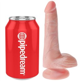 KING COCK - REALISTIC PENIS WITH BALLS 13.5 CM LIGHT - D-236505 - Teknashop Ltd