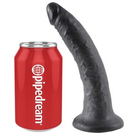 KING COCK - DILDO BLACK 17.8 CM - PD5502-23