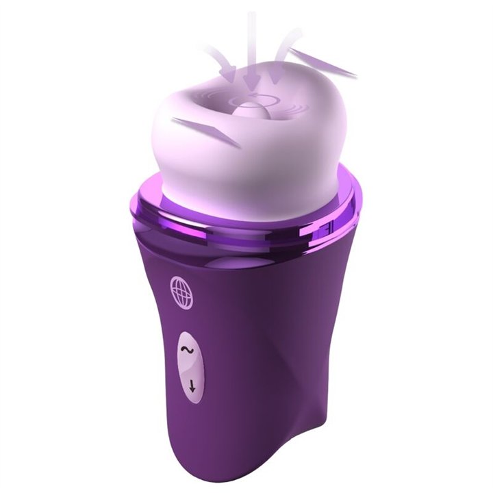 FANTASY FOR HER - LUSH KISS PLUSH PURPLE SUCTION & LICKING CLITORAL STIMULATOR - D-246317 - Teknashop Ltd