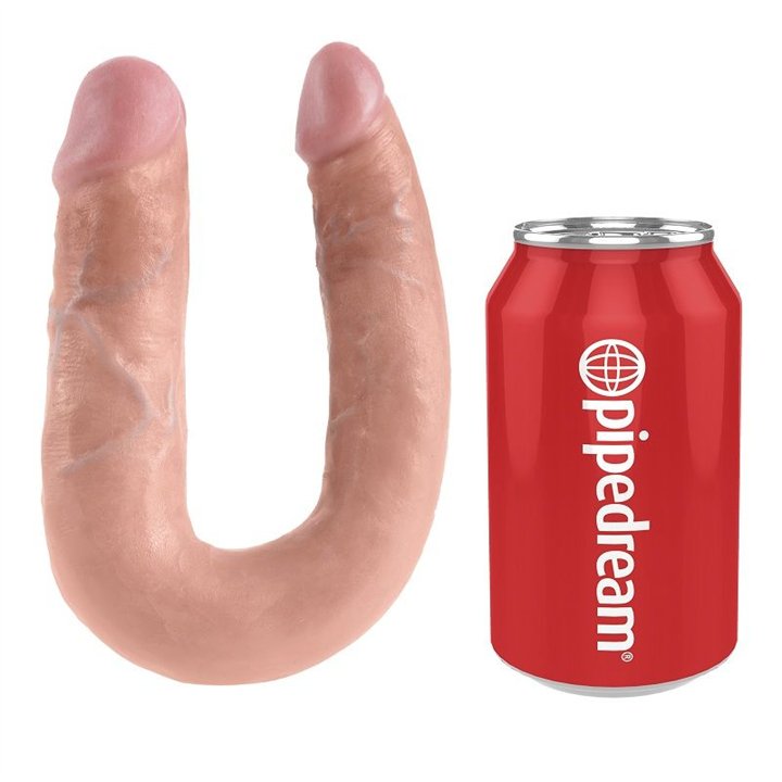 KING COCK - U-SHAPED MEDIUM DOUBLE TROUBLE FLESH 13.9 CM - PD5514-21