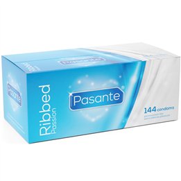 PASANTE - RIBBED PASSION CONDOMS BOX 144 UNITS - D-244556