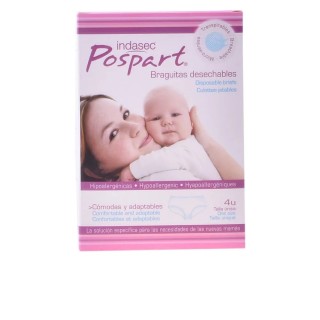 Indasec Pospart Single Size Disposable Panties 4 Units - unisex - Teknashop Ltd