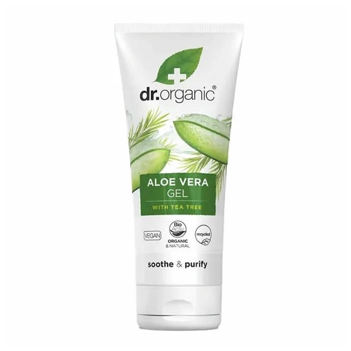 Dr Organic Aloe Vera Gel With Tea Tree 200ml - unisex - Teknashop Ltd