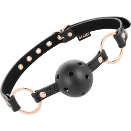 BEGME - BLACK EDITION BALL GAG VEGAN LEATHER - D-229256