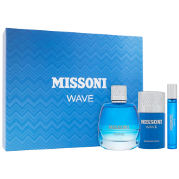 Set Missoni: Wave, Eau De Toilette, For Men, 100 ml + Wave, Eau De Toilette, For Men, 10 ml + Wave, Protecting, Deodorant Stick,