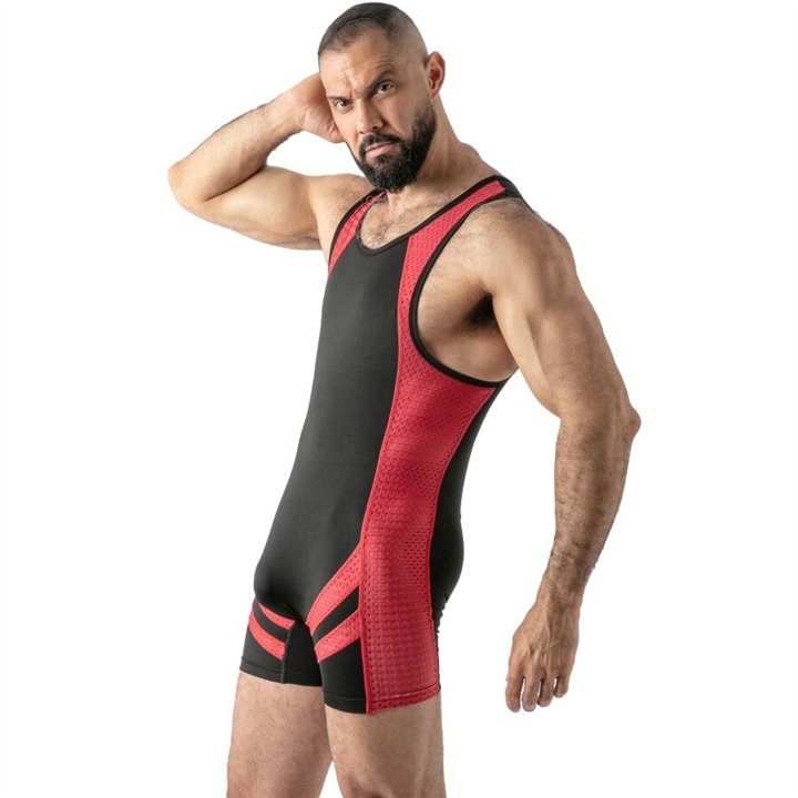 LOCKER GEAR - OPEN ACCESS SINGLET RED L - D-246641